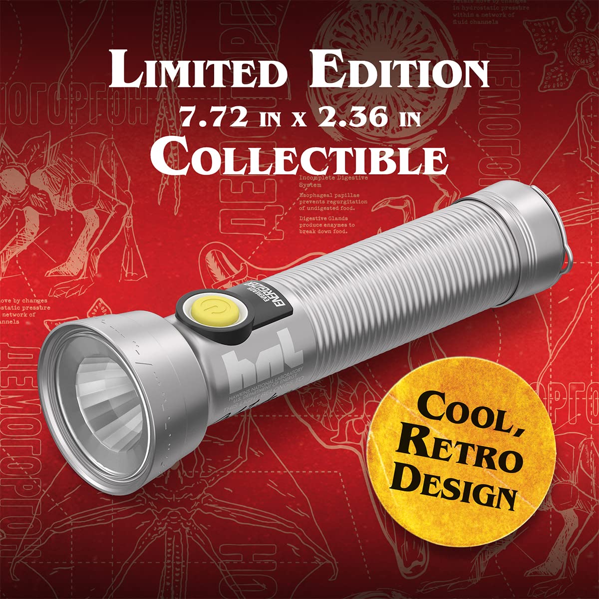 Stranger Things Demogorgon Hunting LED Flashlight by Energizer, Limited , Vintage , Collector’s Edition (Batteries Included)