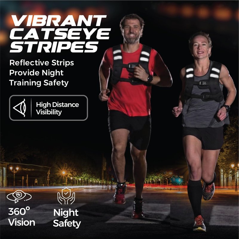 Weighted Vest for Women 10 LB (5kg) – Fixed Weight Training Vest for Women Men, Adjustable Straps, Odor-Resistant Neoprene, Large Back Pocket for Running, Strength Training & Weight Loss