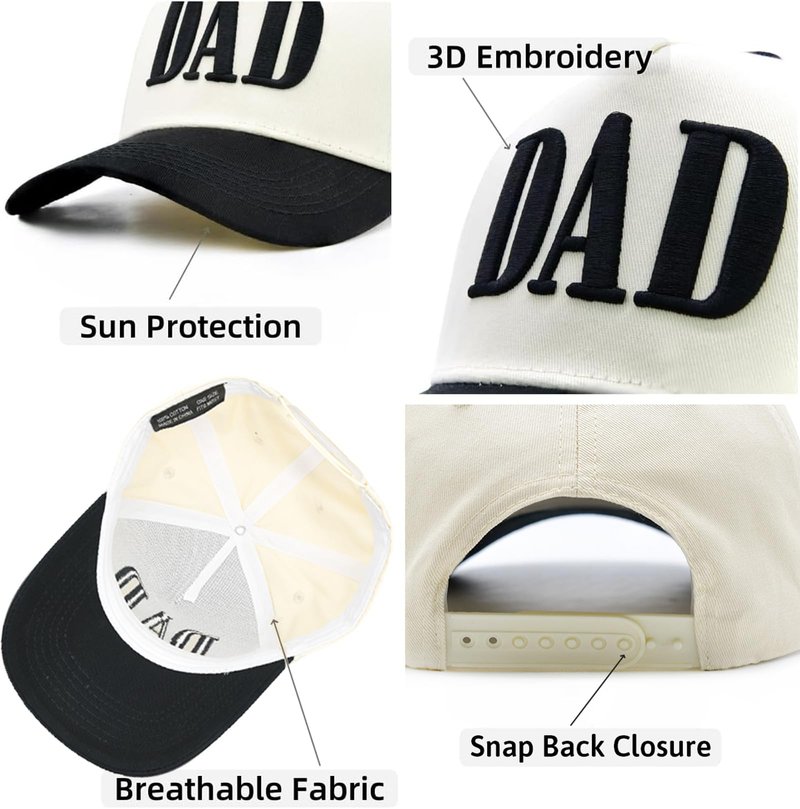 YQZUWUXE Dad Hats for Men, Embroidered Dad Trucker Hat for Men, Pregnancy Announcement for Husband, Fathers Day Birthday Gifts from Daughter Wife Black