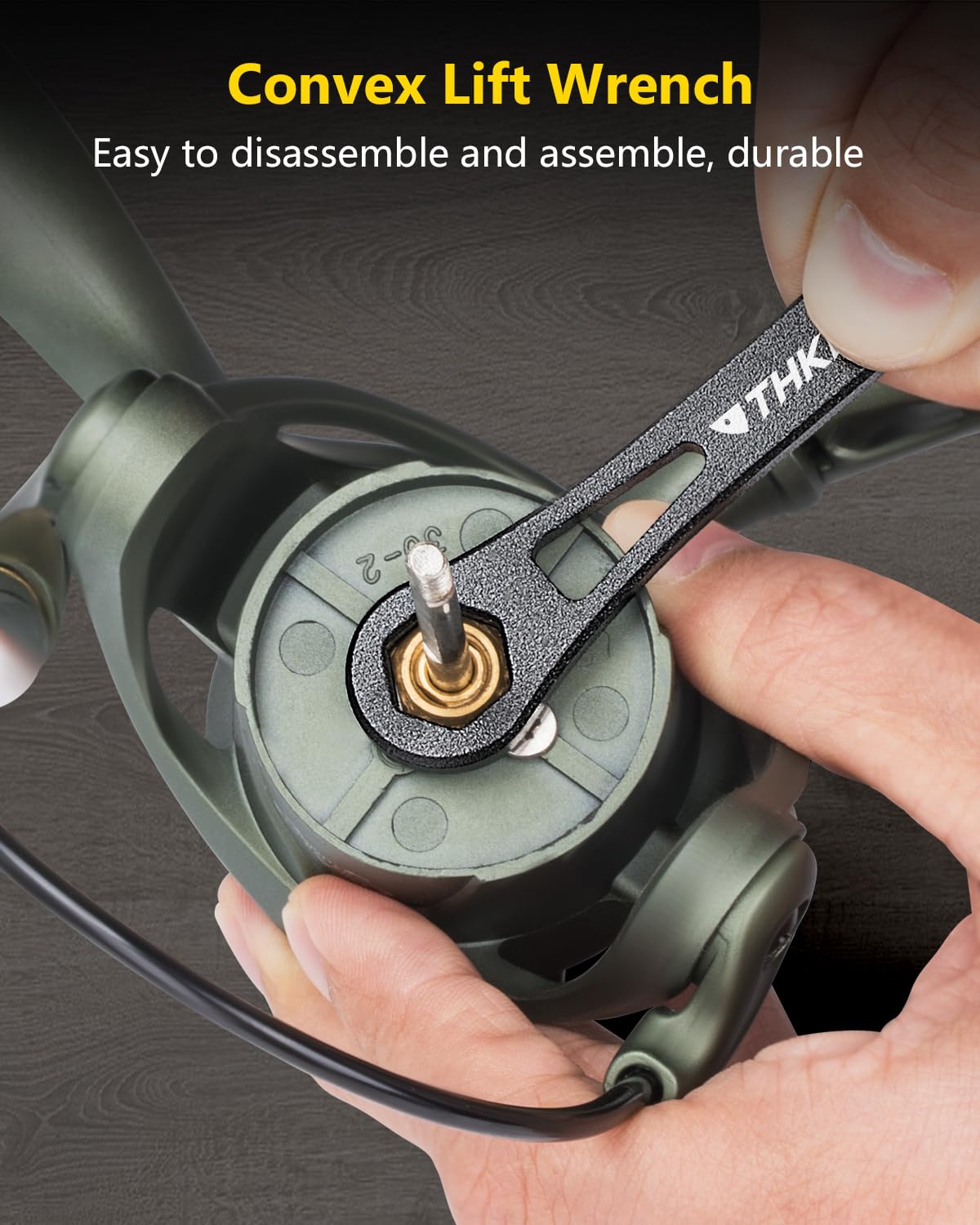 THKFISH Fishing Reel Maintenance Kit, Reel Repair Tool Kit, Fishing Reel Cleaning Set with Spool Pin Remover and 28 in 1 Screwdriver or 38 in 1 Electric Screwdriver