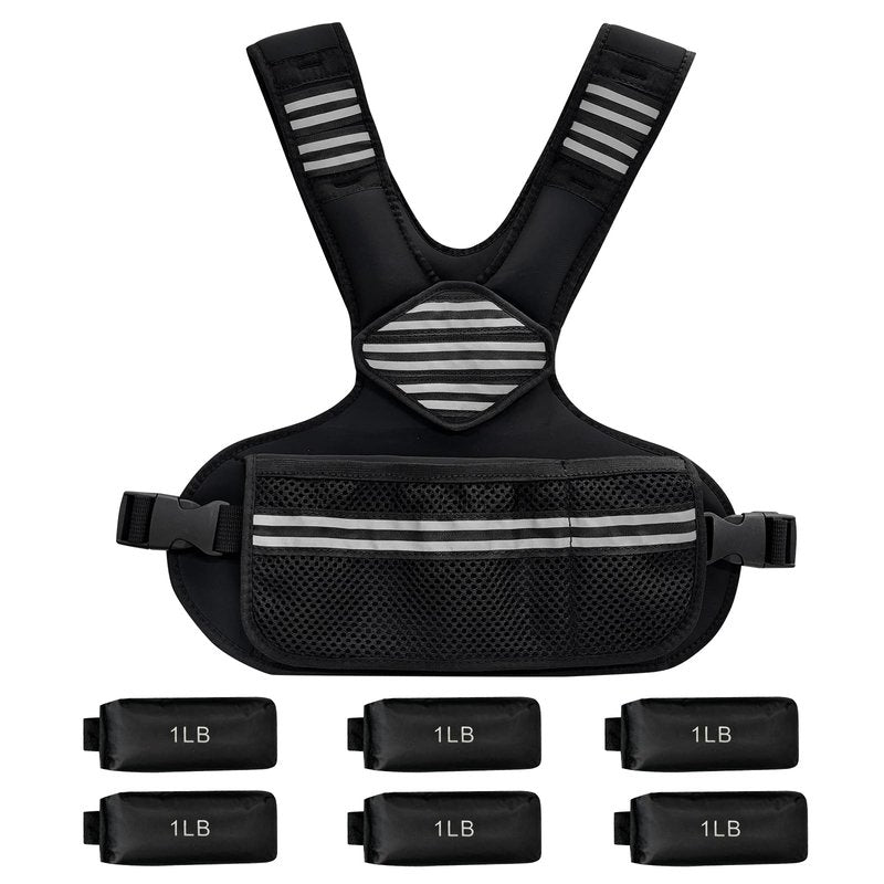 GarveeLife Adjustable Weighted Vest Women, 4-10 Lb Weight Vest with Ironsand Weights and Diy Zone for Walking, Jogging and Strength Training