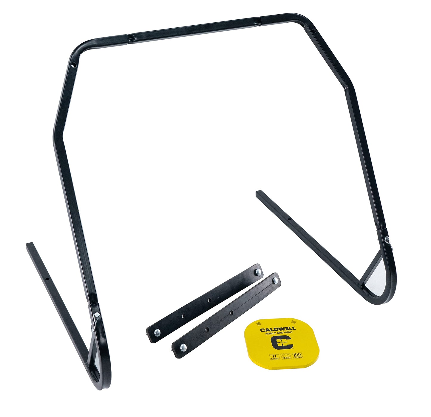 Caldwell Portable Range Kit with 8” AR500 Gong Target, Durable XL Straps, and Steel Target Stand for Easy Range Setup and Transport