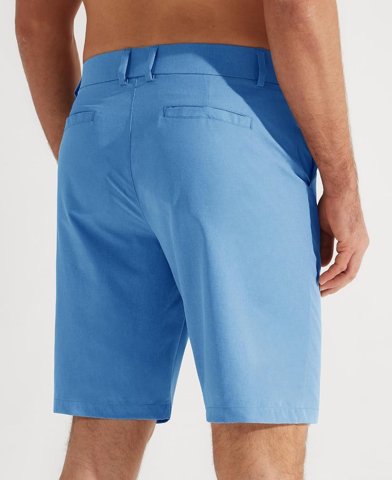 Libin Men's Golf Shorts - Lightweight Quick-Dry Casual Flat Front Hybrid | 7"/9" Sizes Available