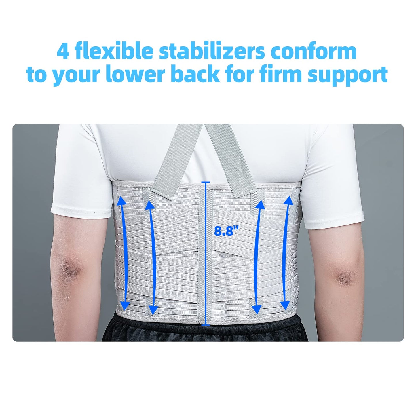 Solmyr Rib Injury Belt Chest Binder, Chest Brace Chest Compression Support Rib Bandage Wrap for Sternum Injuries, Sore or Bruised Ribs Support, Dislocated Ribs Protection, Pulled Muscle Pain