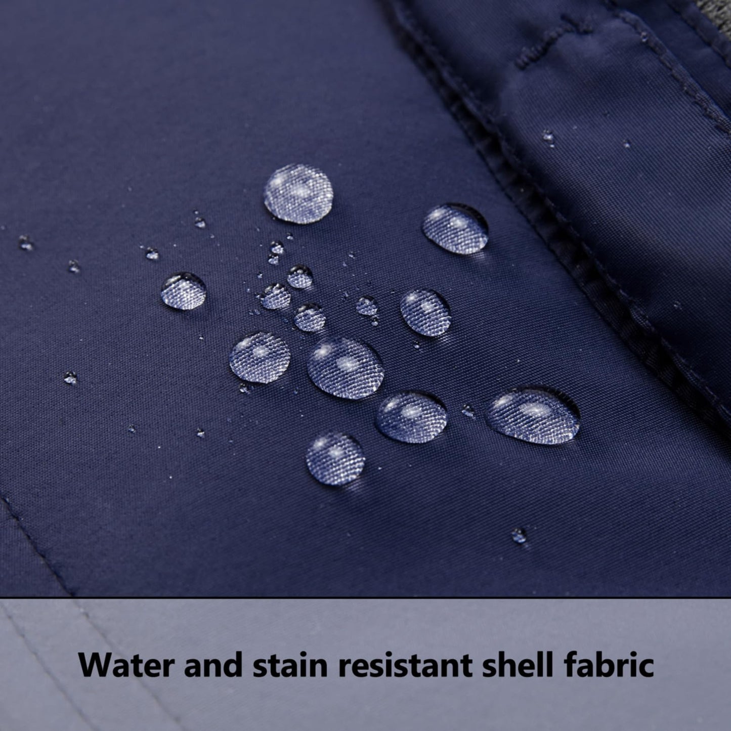 BASSDASH UPF 50+ Fishing Sun Hat Water Resistant Unisex Wide Brim Bucket Boonie Hat for Hiking Camping Safari FH15 Dark Blue