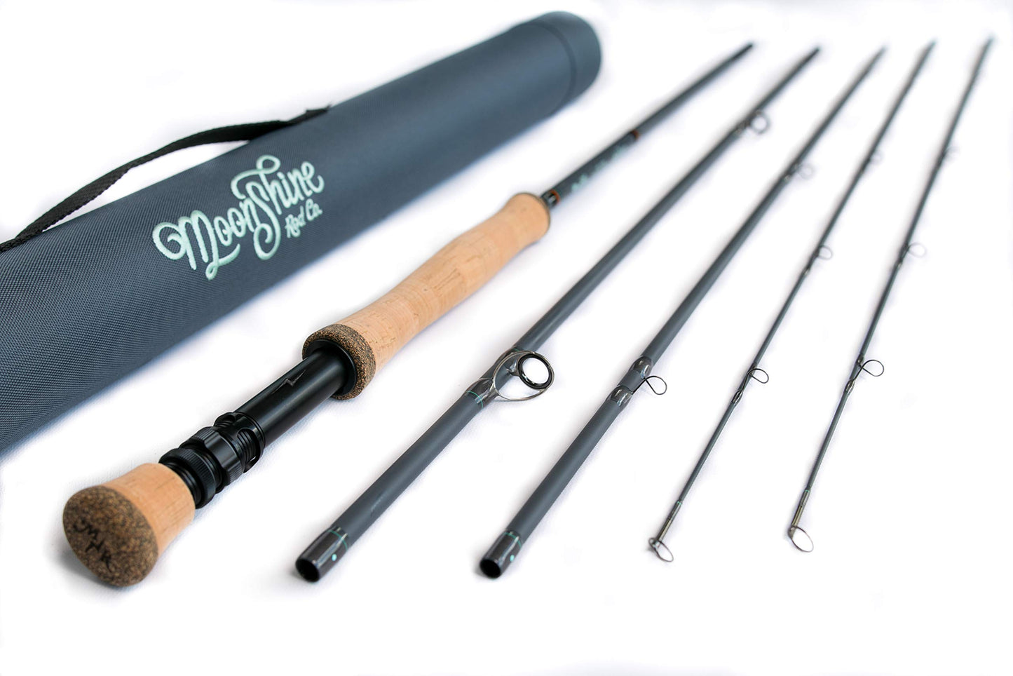 Moonshine Rod Company Fly Fishing Rod with Carrying Case and Extra Rod Tip