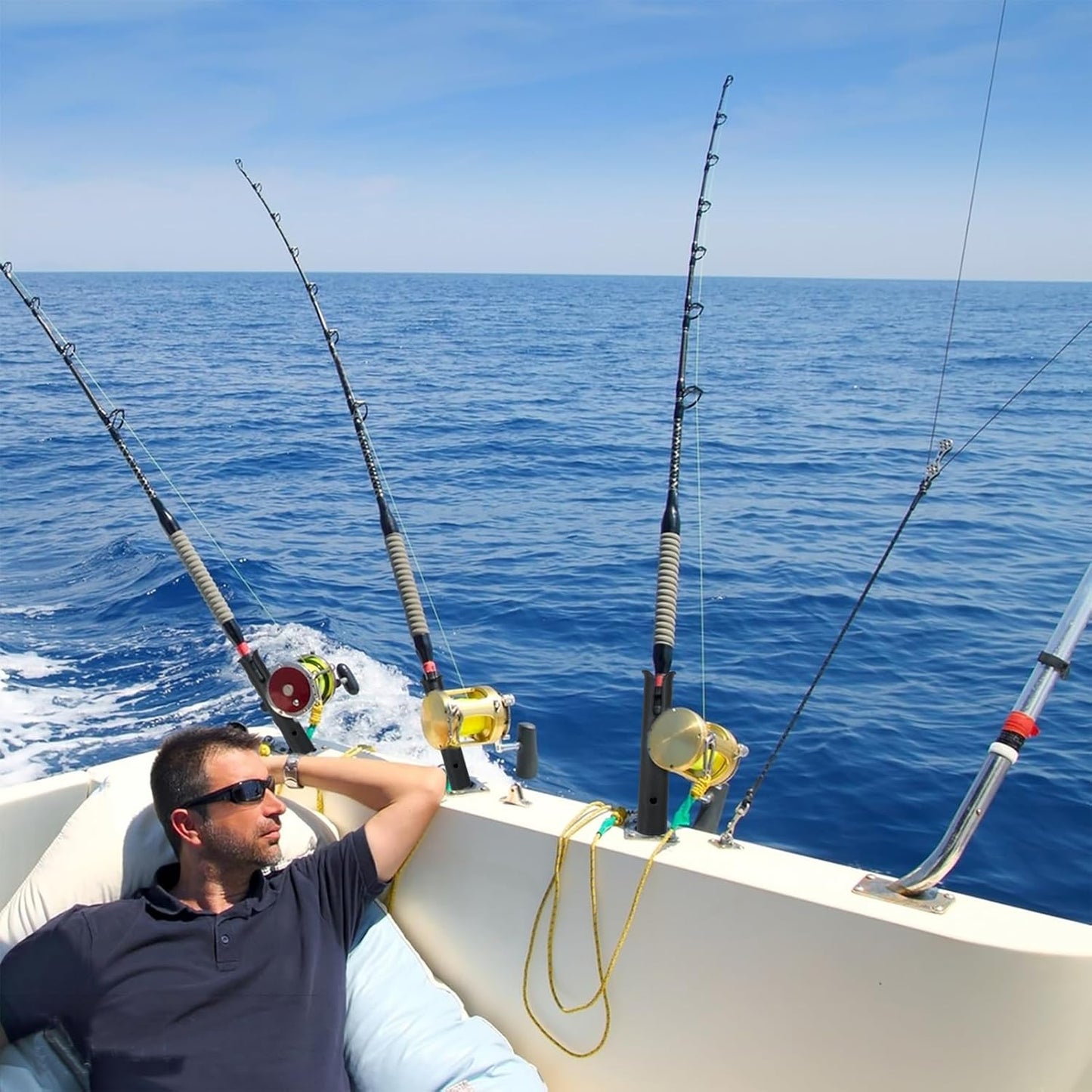 Fishing Rod Holders - Durable Plastic Tube Bracket for Boat, Kayak & Trailer | Portable Design