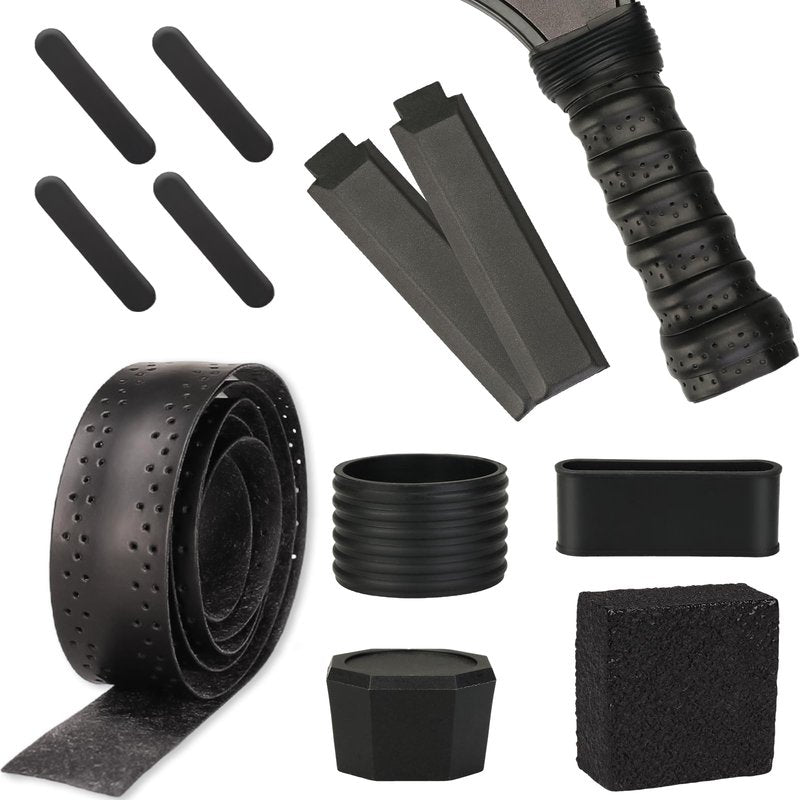 Dexspoeny 11 Pcs Pickleball Paddle Grip Tape Kit, Replacement Handle Wrap for Pickleball Paddle Accessories,Moisture Wicking Surface & Comfort Grip,Universal Pickleball Sport Accessories Set