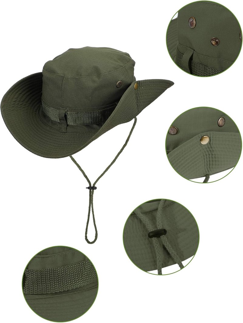 Foldable Safari Sun Hat for Men & Women - UV Protection UPF 50+ Boonie Bucket Cap | Ideal for Hiking & Beach