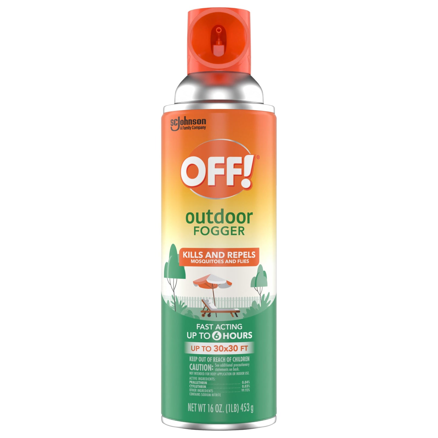 OFF! Outdoor Insect & Mosquito Repellent Fogger, Backyard Pretreat, Kills & Repels Insects in an up to 900 sq, ft, Area, 16 oz (Pack of 2)