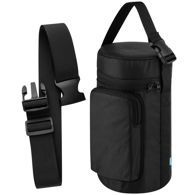 Xxerciz Water Bottle Carrier Bag for Under Armour 64oz Water Bottle Jug, Water Bottle Holder with Detachable Strap and Handle, Bottle Sleeve with Phone Pocket for Gym Walking