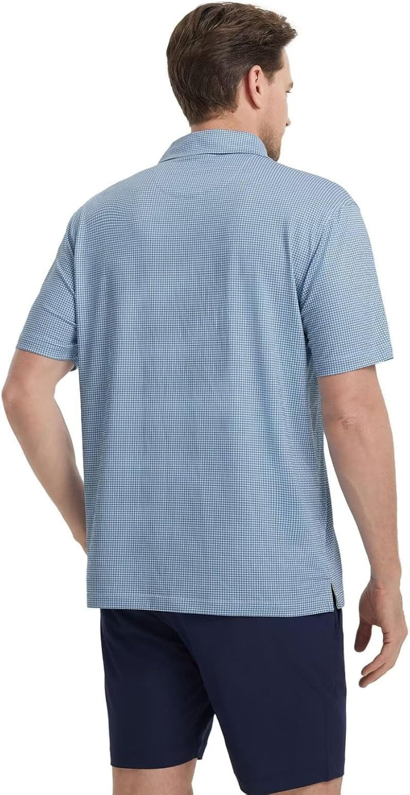 Mens Golf Shirt - Short Sleeve Dry Fit Moisture-Wicking Polo | Performance Patterns