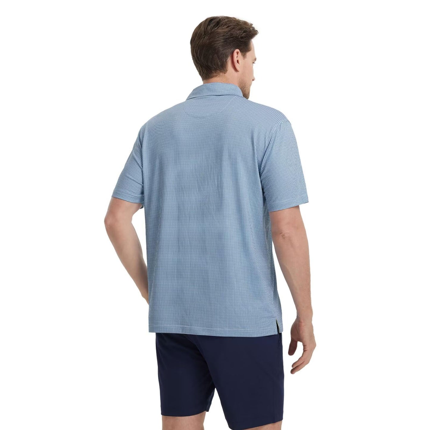 M MAELREG Mens Golf Shirt Short Sleeve Dry Fit Print Moisture Wicking Performance Patterns Collared Polo Shirt