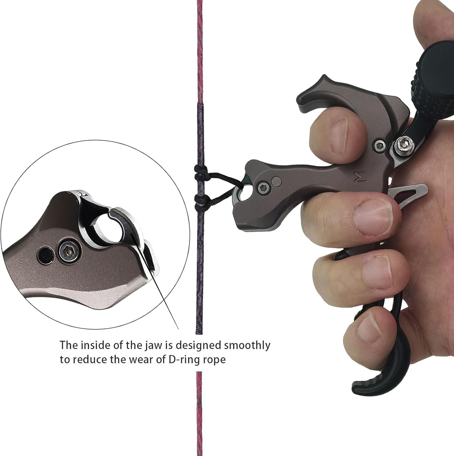 Compound Bow Release Aid - Adjustable Wrist Strap & Non-Slip Design | Aluminum Alloy Archery Tool