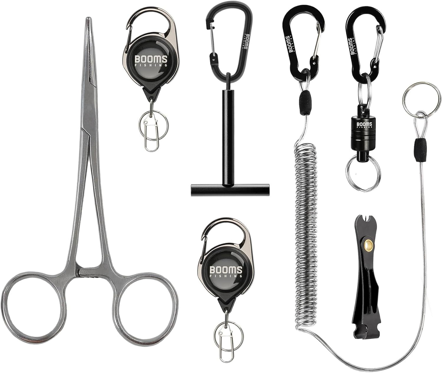 Fly Fishing Tools Kit - 7 PCS Essential Gear with Knot Tool, Line Clipper, Magnetic Net Release & Tippet Holder | Durable & Compact