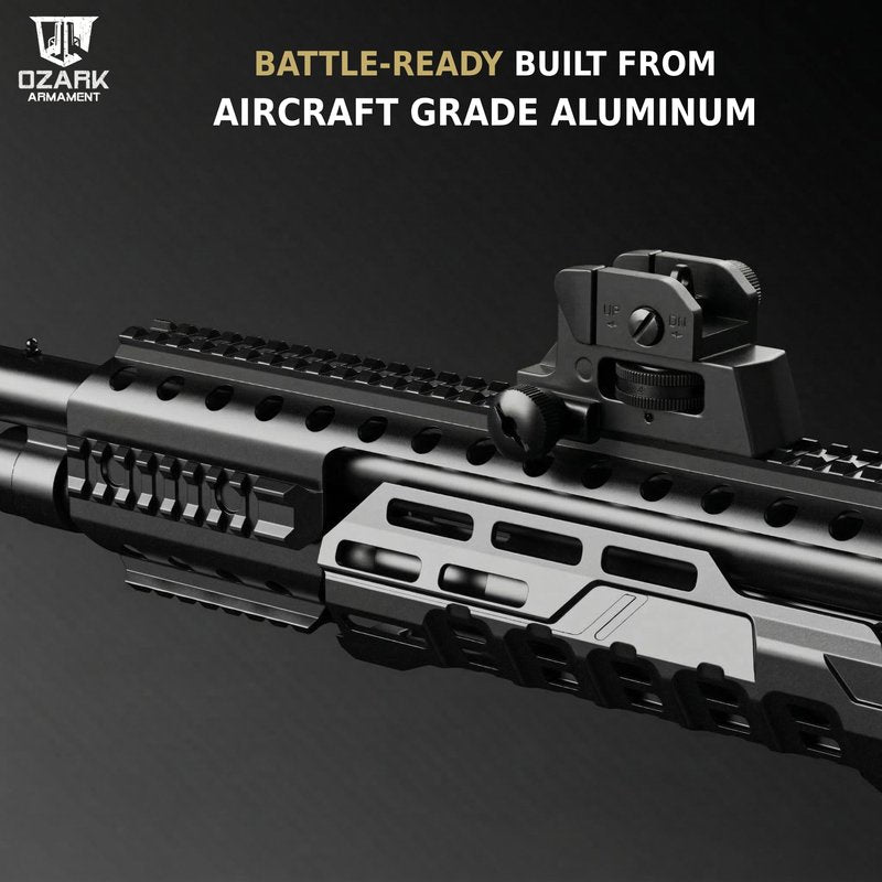 Ozark Armament A2 Rear Sight - Picatinny Iron Sights with All Metal Construction - Two Aperture Sight for Close and Precision Targets - Designed to Mount on a Picatinny Rail