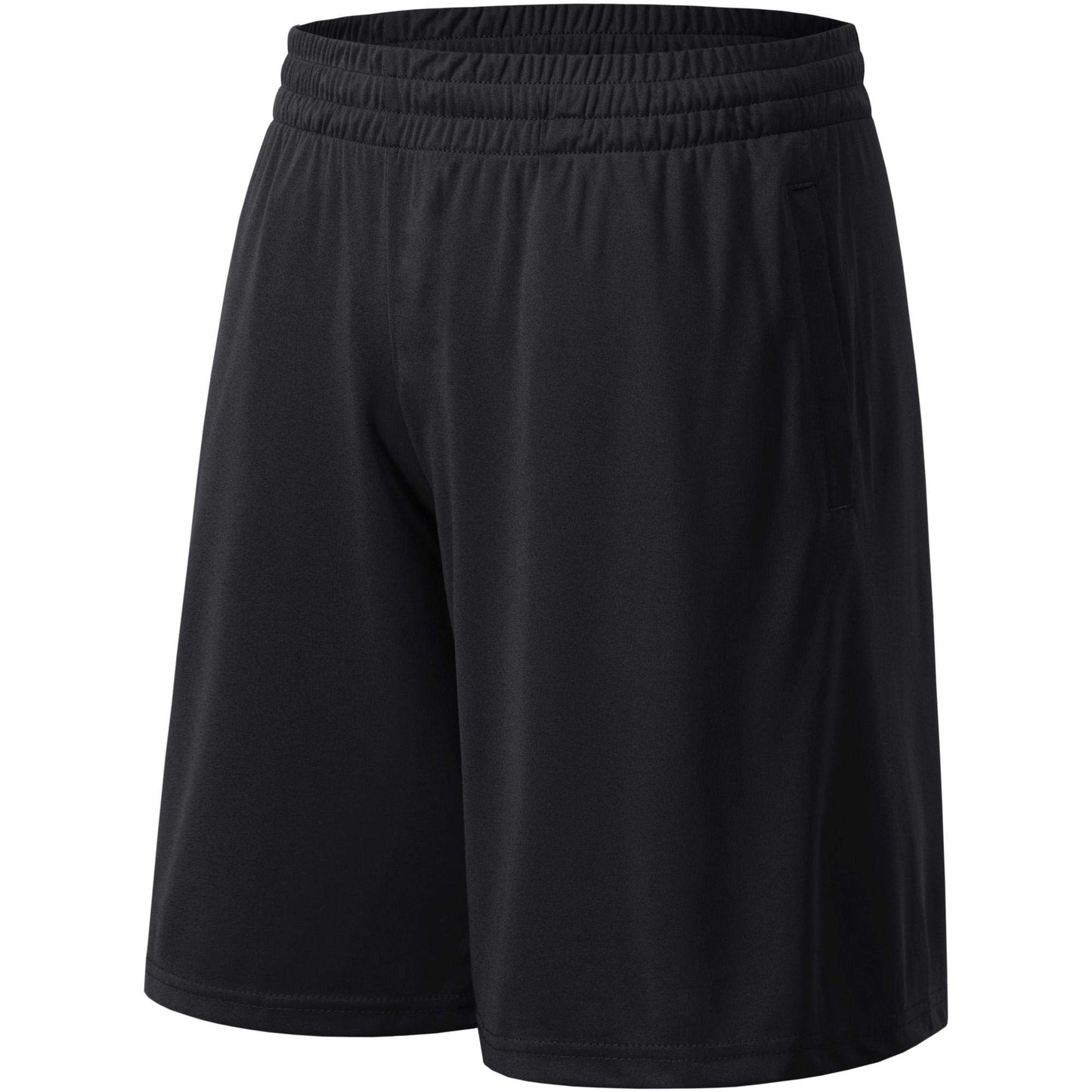 Profectors Men's Athletic Shorts with Pockets and Elastic Waistband Quick Dry Activewear Workout Shorts for Men Black