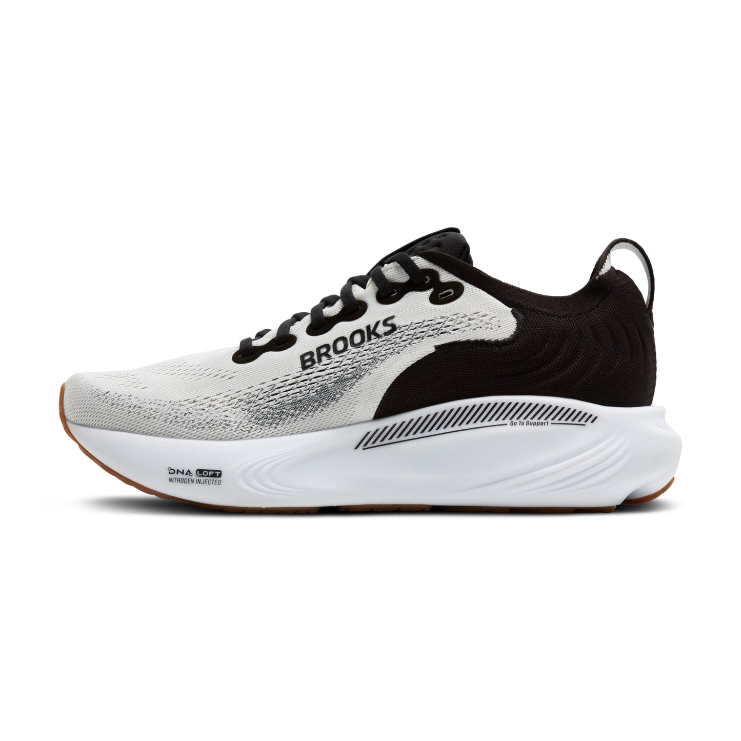 Brooks Women’s Adrenaline GTS 25 Supportive Running & Walking Shoe - White/Black/White - 10.5 Wide