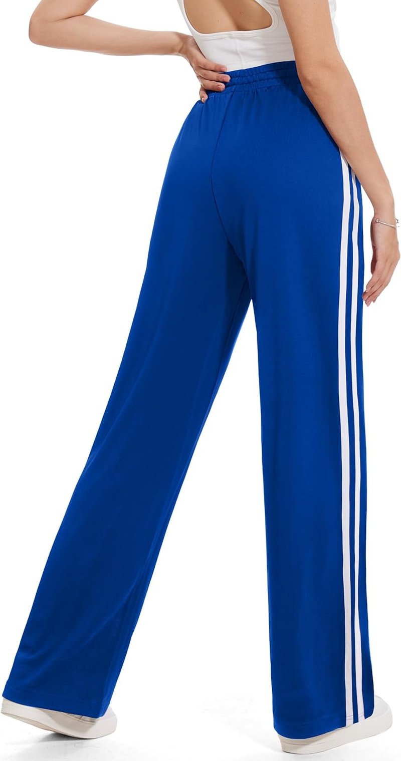 Women's Track Pants - Loose Straight Leg Jogging Sweatpants for Athletic Running | Inseam 28-36