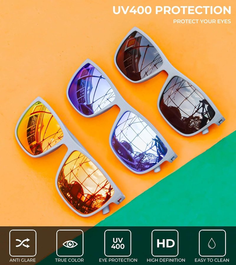 KALIYADI Polarized Sunglasses for Men - Lightweight UV Protection for Driving, Fishing & Golf