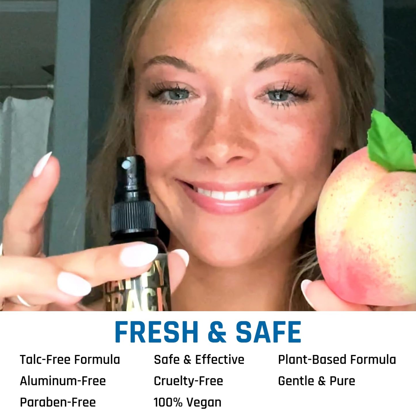 Derm Dude Happy Crack Refresh & Cool Body Spray | Minty Fresh Deodorizing Spray for Body & Skin | Odor Control with Witch Hazel & Natural DeoPlex | Soothing, Cooling & Fast-Drying | 2 oz (1 Pack)