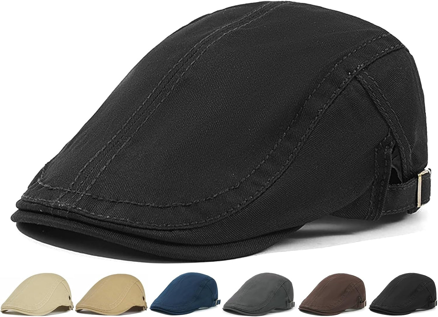 Mens Newsboy Cap - Cotton Ivy Hat for Driving | Stylish Beret Design