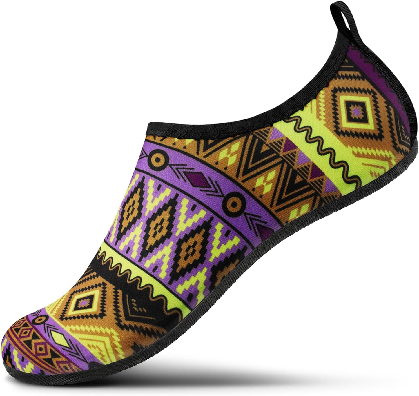 Water Shoes for Men & Women - Quick-Dry Aqua Socks | Non-Slip Barefoot Design for Beach, Swim, Pool & River - Black