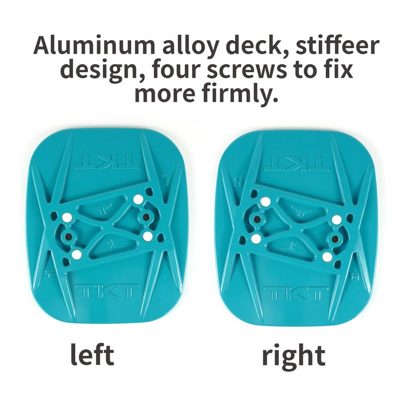TKT Aluminum Plate Freeskates - Skillful Free Skates Split Skateboard - High End Bearings with PU Wheels