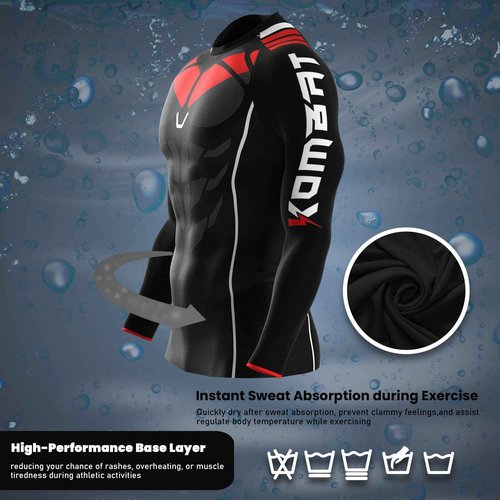 KOMBAT USA Rash Guard for Men Knight Wing | Mens Long Sleeve Rash Guard | Compression Shirt | BJJ Rash Guards for Men (as1, Alpha, x_l, Regular, Regular, Black)