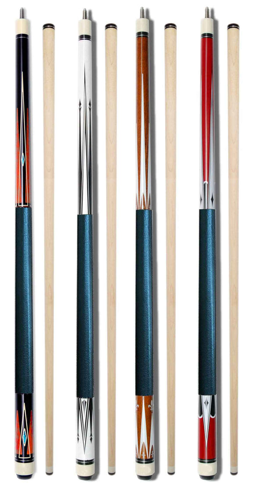 Set of 4 Pool Cues New 58" Billiard House Bar Pool Cue Sticks (SETB16~B19)