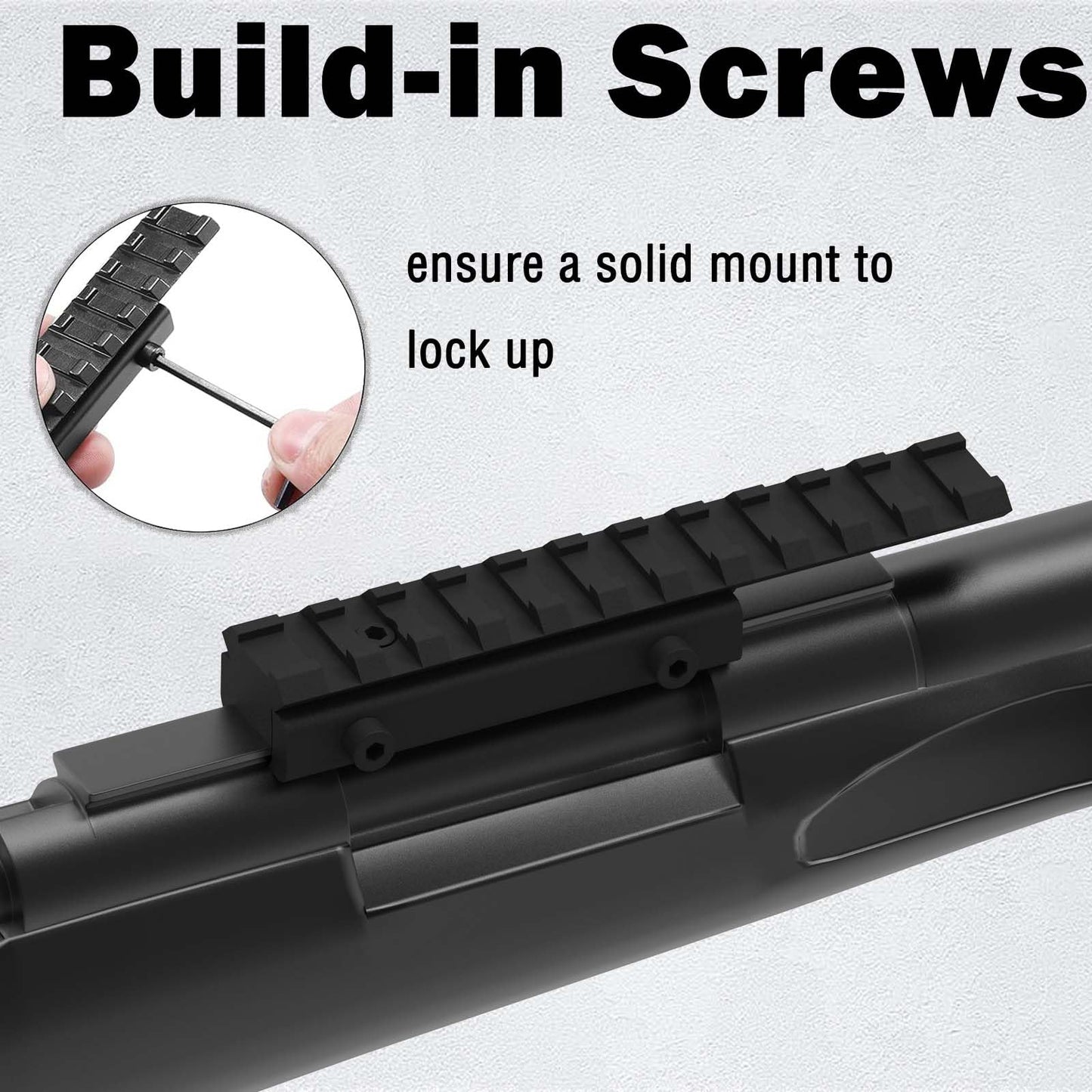 3/8" Dovetail to 7/8" Picatinny Adapter, Scope Mount Picatinny Rail, 11mm to 21mm Scope Mounts Adapter for Picatinny Rail Accessories