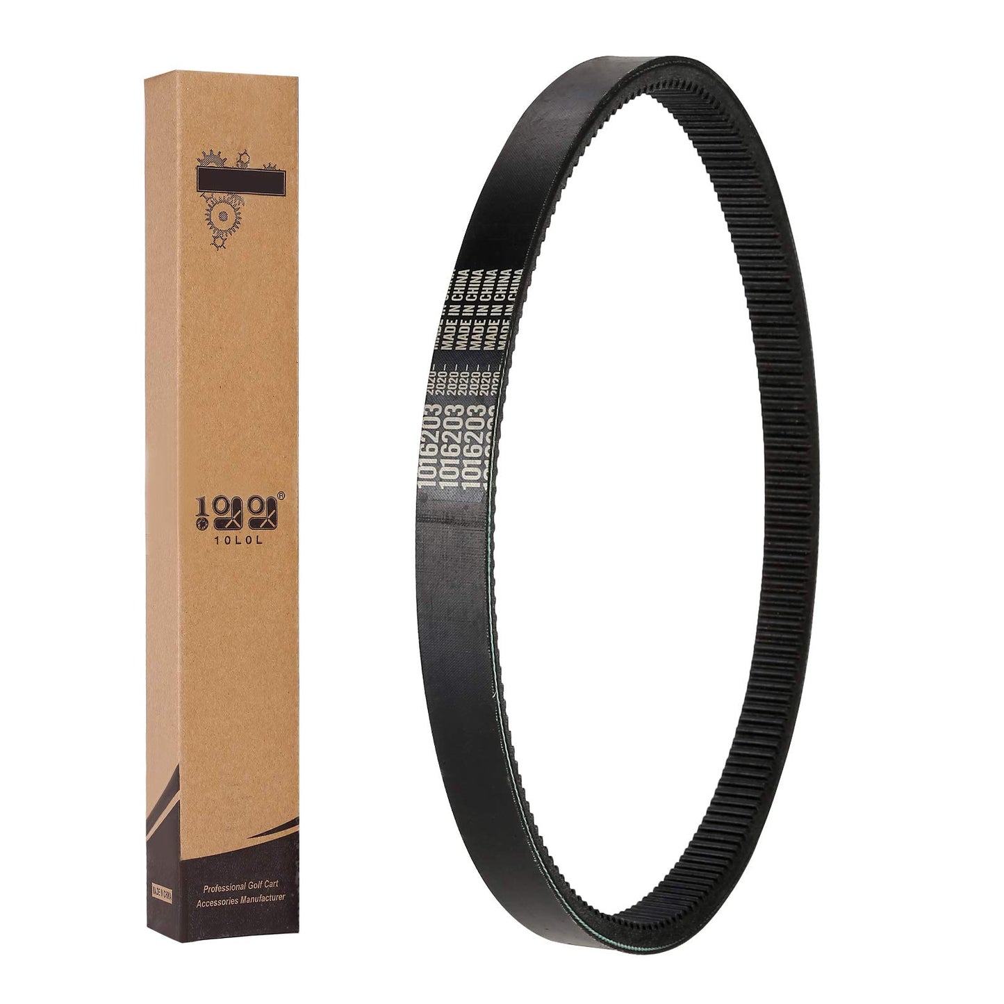 10L0L Golf Cart Clutch Drive Belt for Club Car DS 1993-Up and Precedent 2004-2014 Gas Models, OEM# 1016203