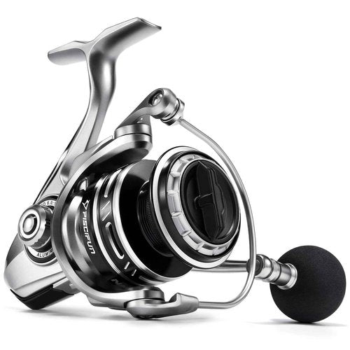 Piscifun NautiX Spinning Reel, Aluminum Spinning Fishing Reel, CNC Aluminum Gear, 26LBs Max Drag, 8+1 Sealed BB, 6.0:1 Gear Ratio, Smooth Powerful Freshwater Saltwater Reel, 4000 Series