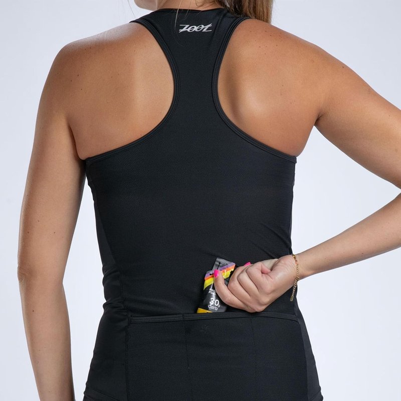 Zoot Women's Triathlon Racerback Tank Top - UPF 50+ Fabric, Built-in Bra Support | Performance Fit, Rear Pockets