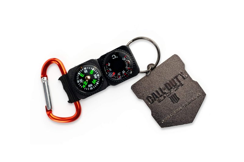 Call of Duty: Black Ops 4 Logo & Keychain Compass Navigation Set | Includes Thermometer, Compass, & Black Ops 4 Shield Emblem