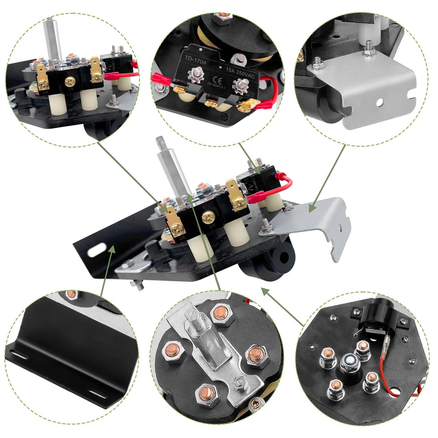 Roykaw EZGO Forward and Reverse Switch Assembly for Golf Cart TXT 1994-up OEM #73036G01 70578G01 70578G02 73036-G01 70578-G01 70578-G02