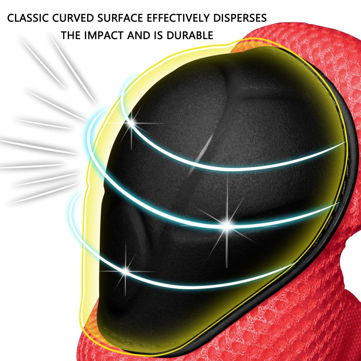 Kids Bike Helmet, Toddler Helmet for Kids Ages 3-5-8, Skateboard Helmet with Knee Elbow Wrist Pads for Boys Girls, Protective Gear Set for Skating Bicycling Roller(Red)