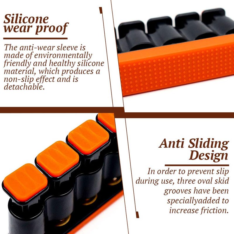 DILIMI Finger Strengthener, Guitar Beginner Exercier,Finger Trainer, Hand Grip Strength Trainer for Athletes,Musicians