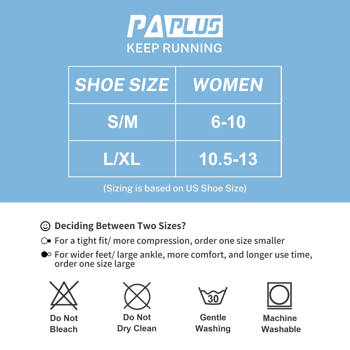 PAPLUS Compression Running Socks Women (6 Pairs), Ankle Athletic Socks Low Cut with Arch Support