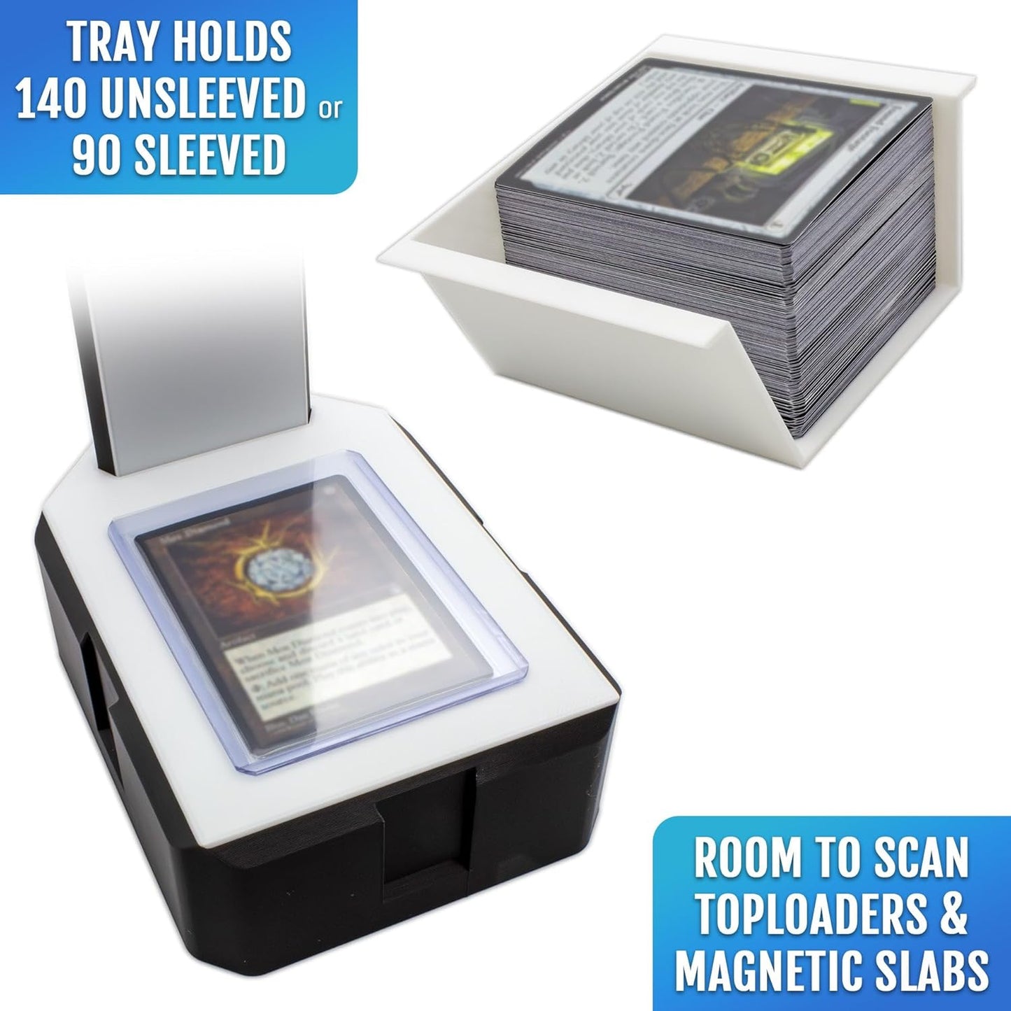 EnderToys Card Scanner TCG - Deluxe Scan Station for Sleeved & Unsleeved Cards | Fast Sorting