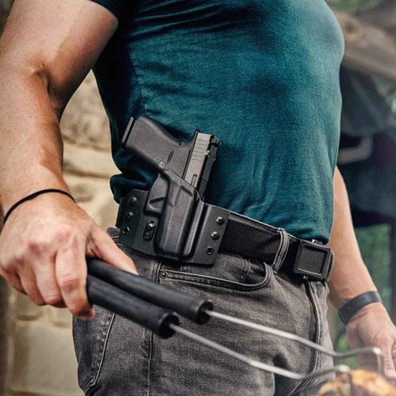 Tulster OWB Contour Kydex Holster in Right Hand fits: Sig Sauer P365 AXG Legion | Optic Compatible Outside The Waistband Concealed Carry