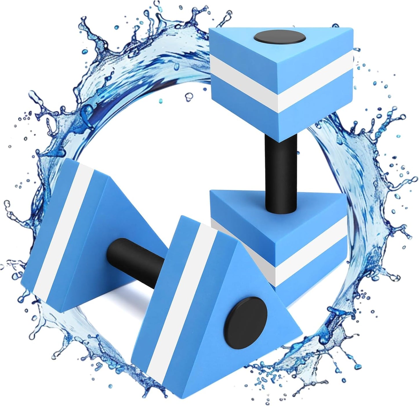 Water Exercise Pool Weights - 2 Pack Aquatic Dumbbells for Fitness & Aerobics | Durable & Sturdy Design
