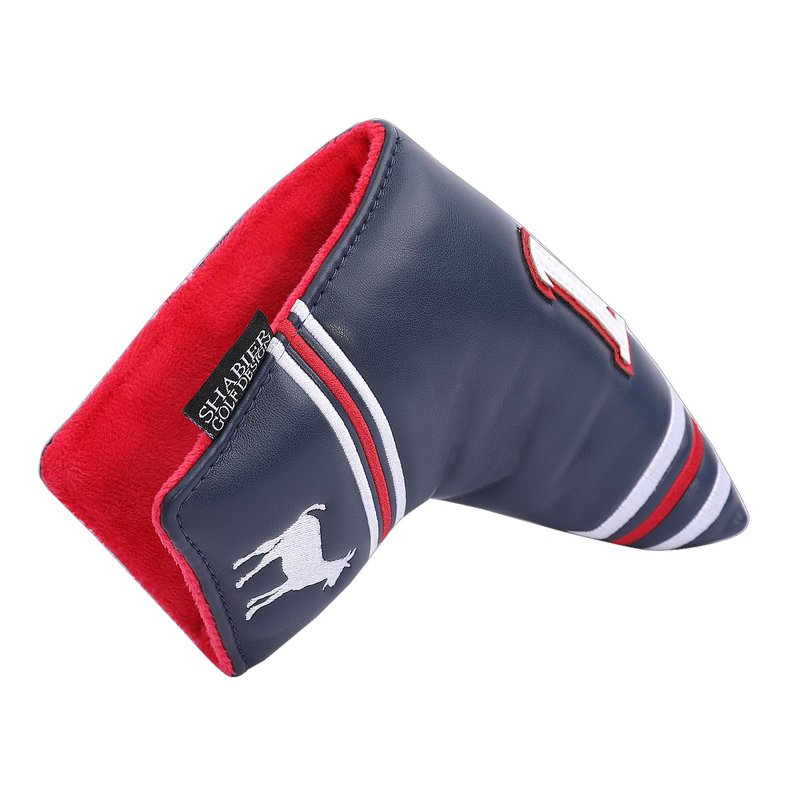 SHABIER Dark Blue Golf Putter Cover with NO.12 Design Headcover for Blade Golf Putter Head Cover
