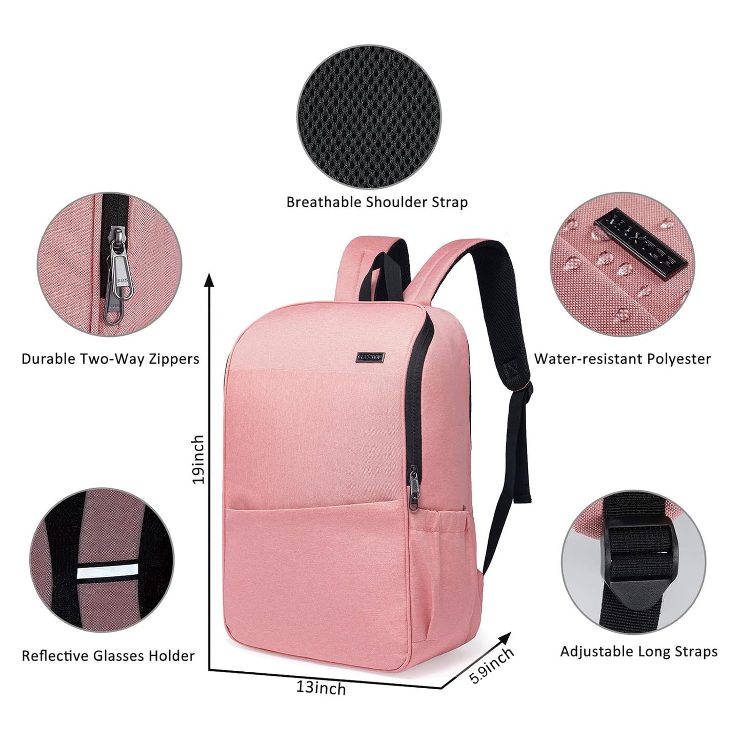 MAXTOP Laptop Backpack Bookbag Backpack Business Anti-theft Backpacks[Water Resistant] Work College Business Travel Computer Backpack for Men Women Fits up to 17" Notebook