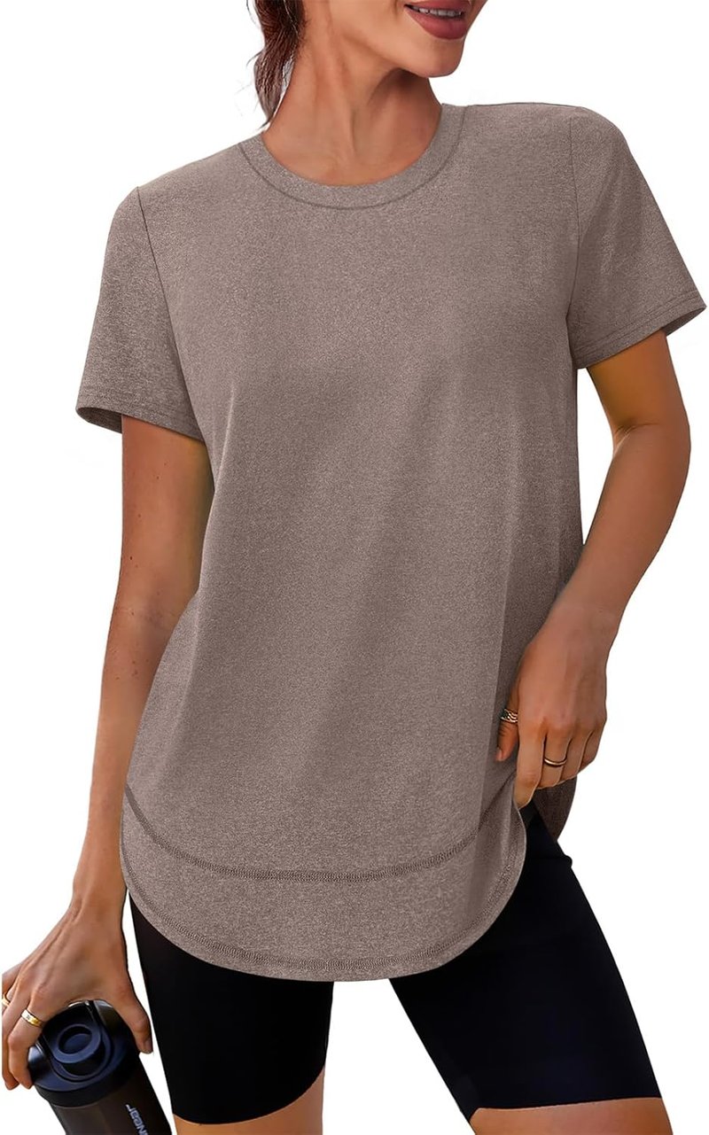 Women's Workout Tops - Short Sleeve Sun Protection UPF 50+ Quick Dry Hiking & Running | Sizes S-3XL
