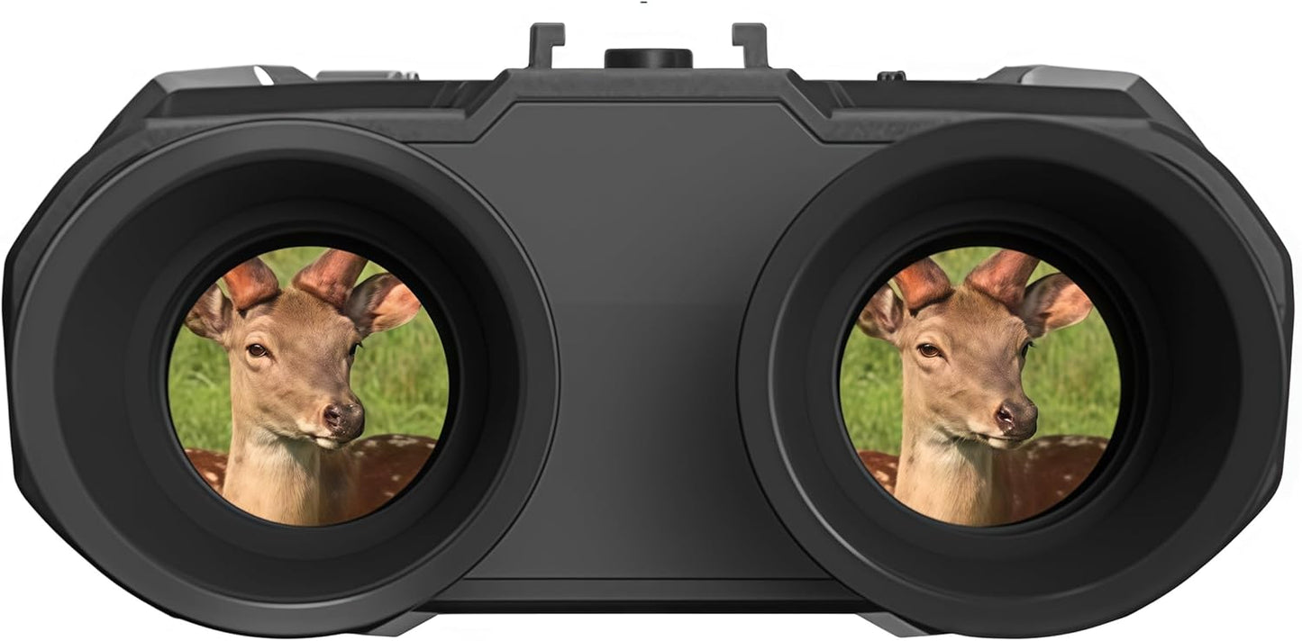 4K HD Night Vision Goggles - Tactical Infrared Binoculars with 8X Zoom | Dual 1.4" Screen, 3000mAh Battery, 32GB Card