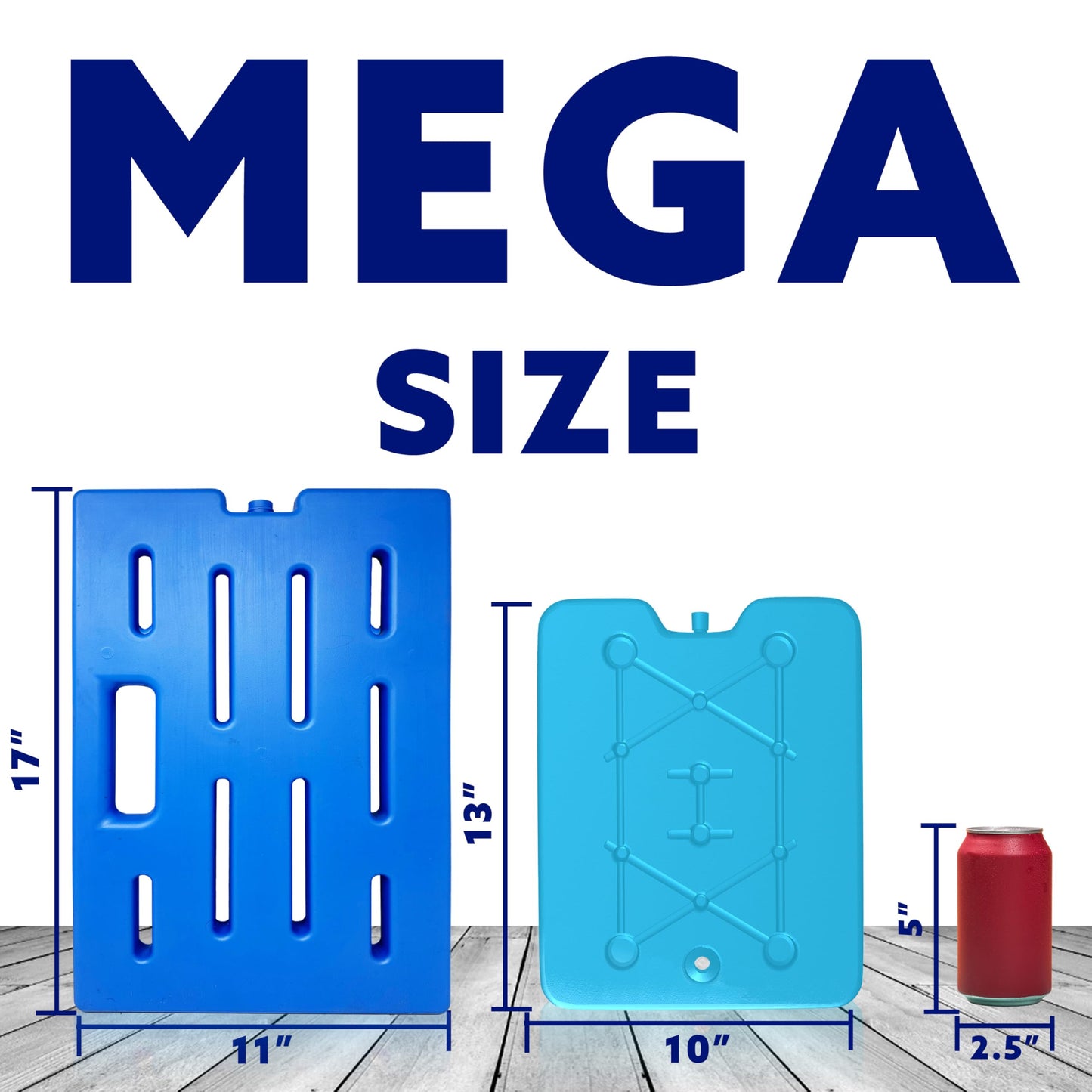 Kona Oversized Reusable Ice Pack for Catering Trays & Large Coolers, 17" x 11" x 1.25", Extra Large Cold Pack for Food Delivery Bags, Insulated Totes & Tailgating