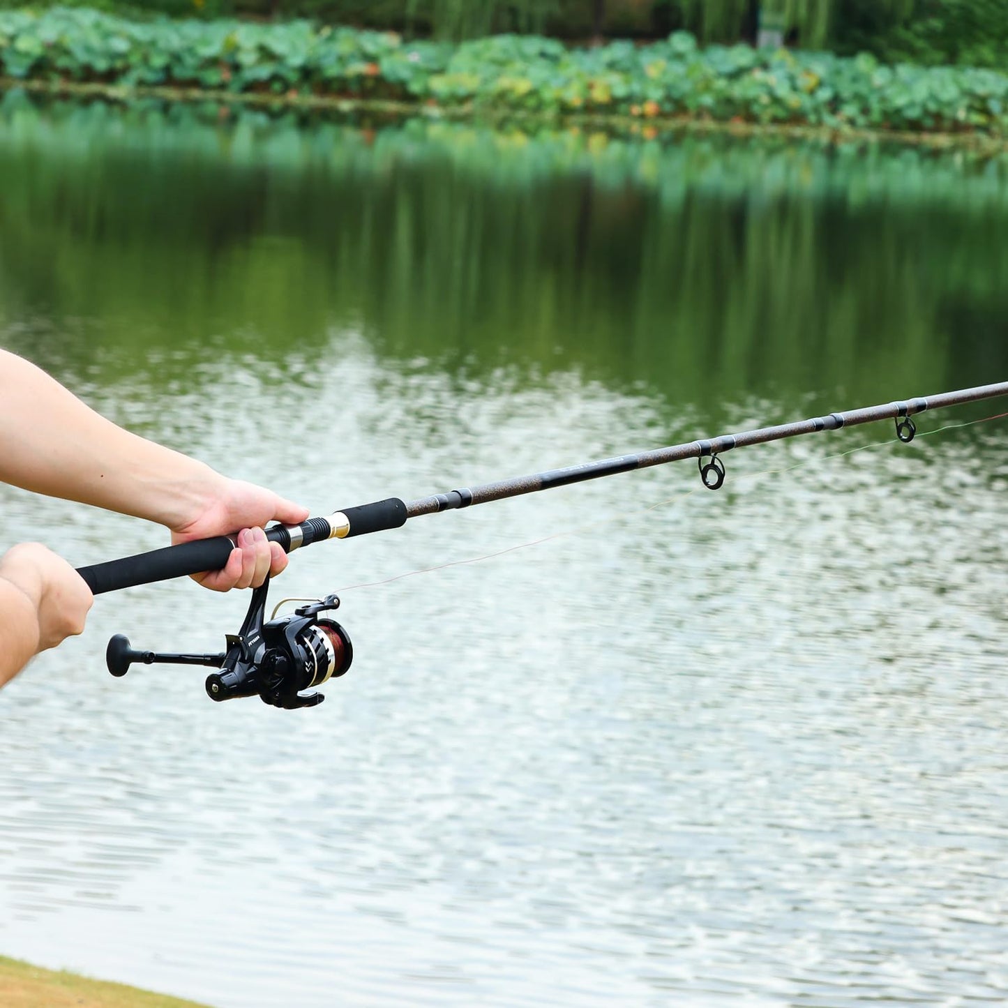 Sougayilang Freshwater Spinning Fishing Reel - 5.0:1/4.7:1 Gear Ratio, 22LBs Max Drag, Carbon Fiber & CNC Aluminum Spool,3000Series