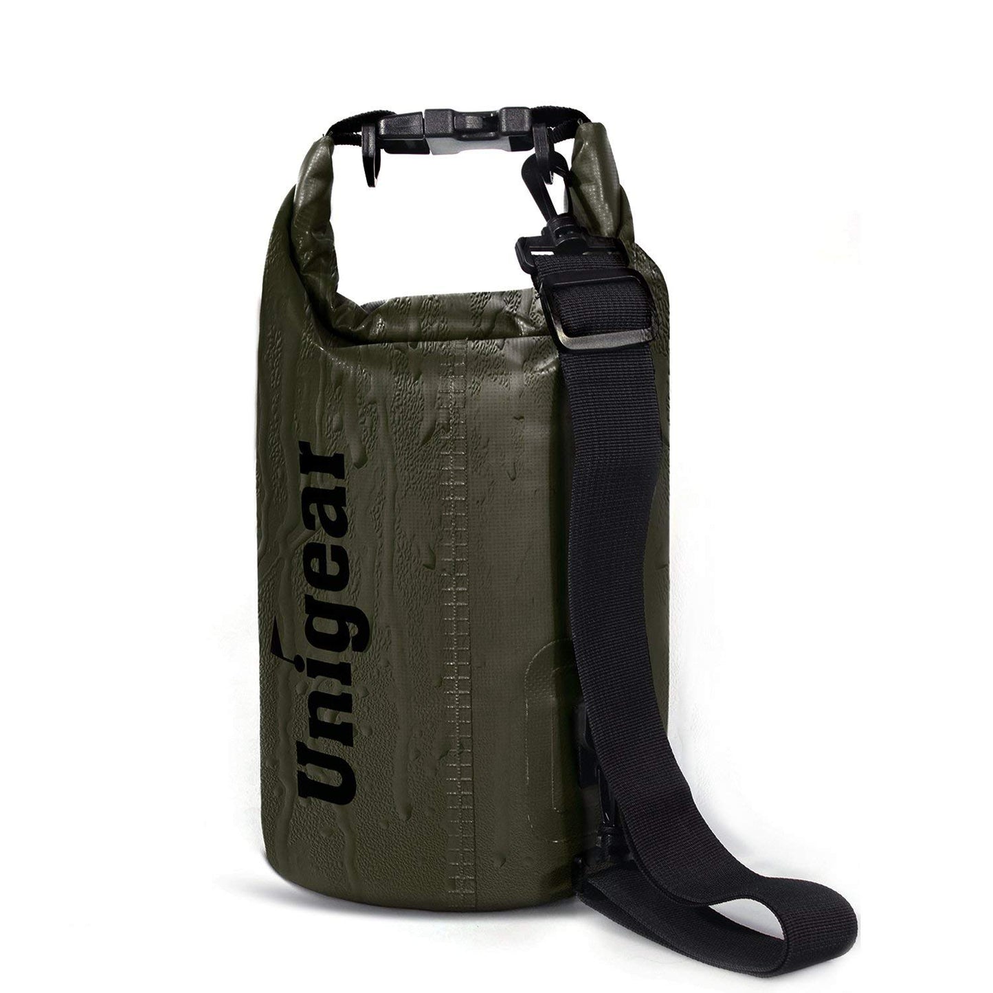 Unigear Dry Bag Waterproof, Floating and Lightweight Bags for Kayaking, Boating, Fishing, Swimming and Camping with Waterproof Phone Case (Army Green, 30L)