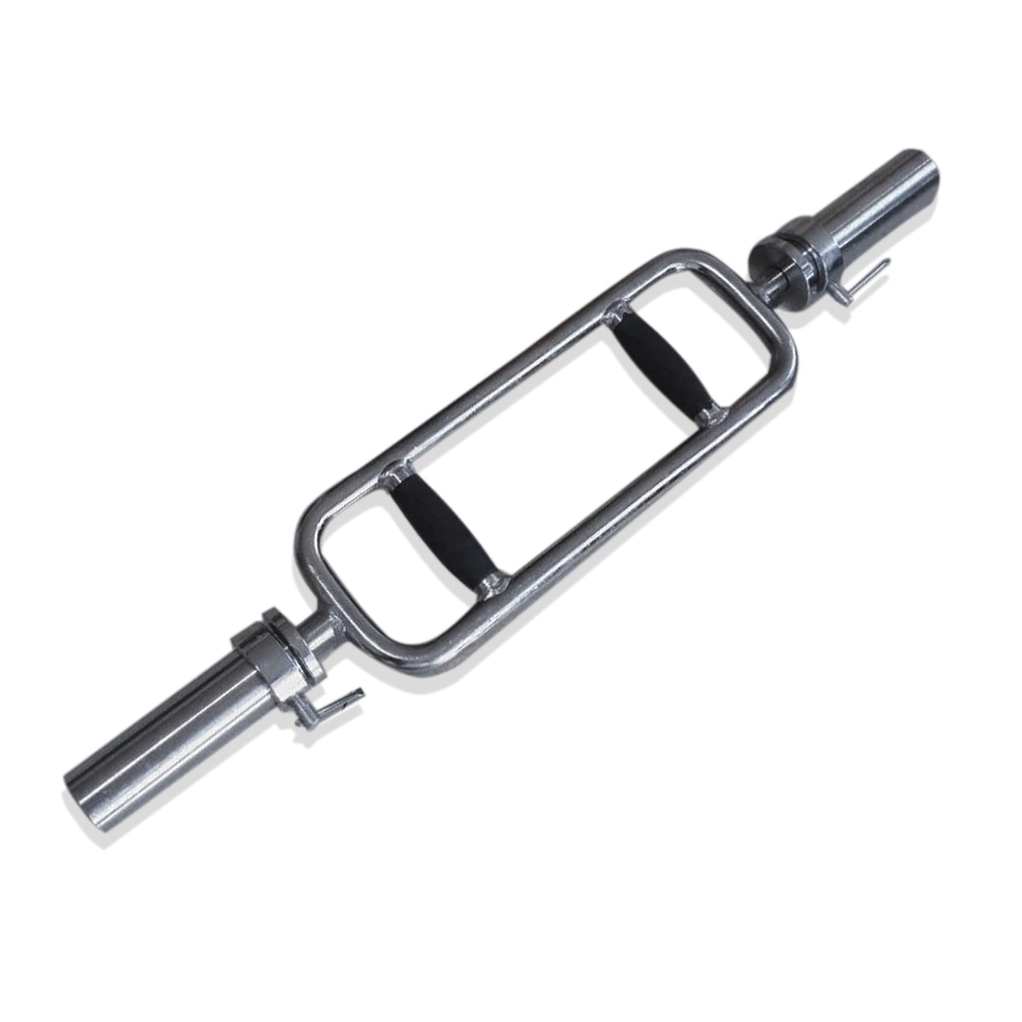 CAP Barbell 34" Olympic Triceps Bar with Rubber Grips, Chrome (New Version) (OBIS-34SMBR)